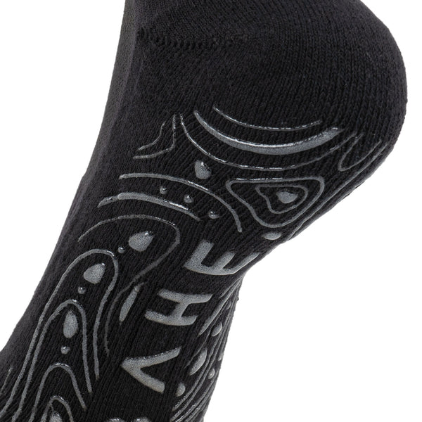 Bahé Yoga STUDIO GRIPPY ANKLE SOCKS ANTHRACITE