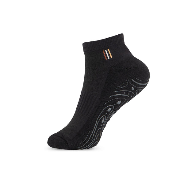 Bahé Yoga STUDIO GRIPPY ANKLE SOCKS ANTHRACITE