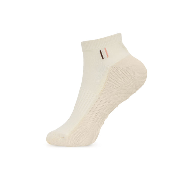 Bahé Yoga STUDIO GRIPPY ANKLE SOCKS COCONUT