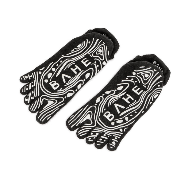 bahé yoga STUDIO GRIPPY CLOSETOE SOCKS ANTHRACITE