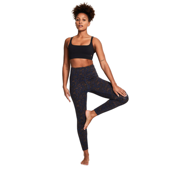 bahé yoga DINAMICA HIGH-RISE LEGGING 7/8 SYMBOL NAVY