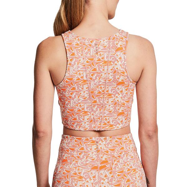 Bahé Yoga REFORMA HIGH NECK LONGLINE CROP SYMBOL NAVY