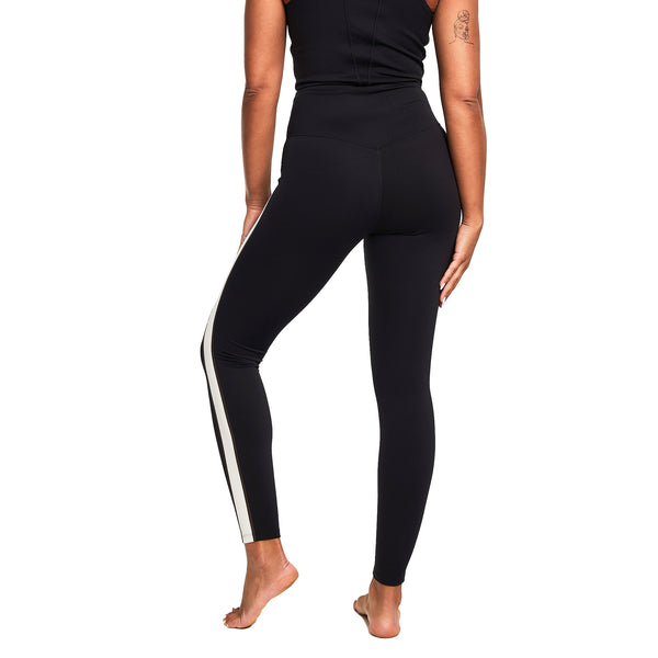 Bahé Yoga REFORMA SIDE STRIPE HIGH-RISE LEGGING FULL LENGTH BLACK