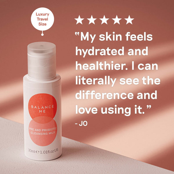 Balance Me Fragrance Free Pre And Probiotic Cleansing Milk 30ml