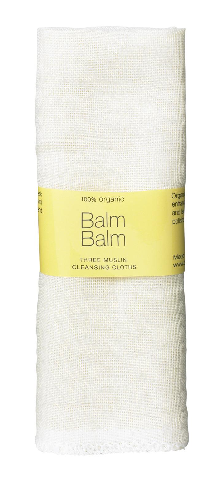 balm balm Organic Muslin Face Cloths - Set of 3