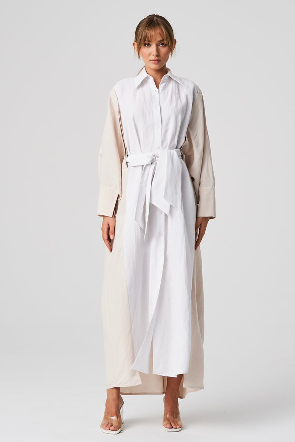 Balossa DORA Dress WHITE / VANILLA