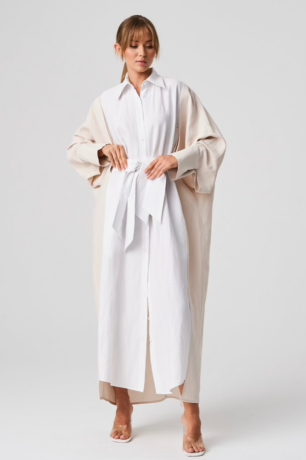 balossa DORA Dress WHITE / VANILLA