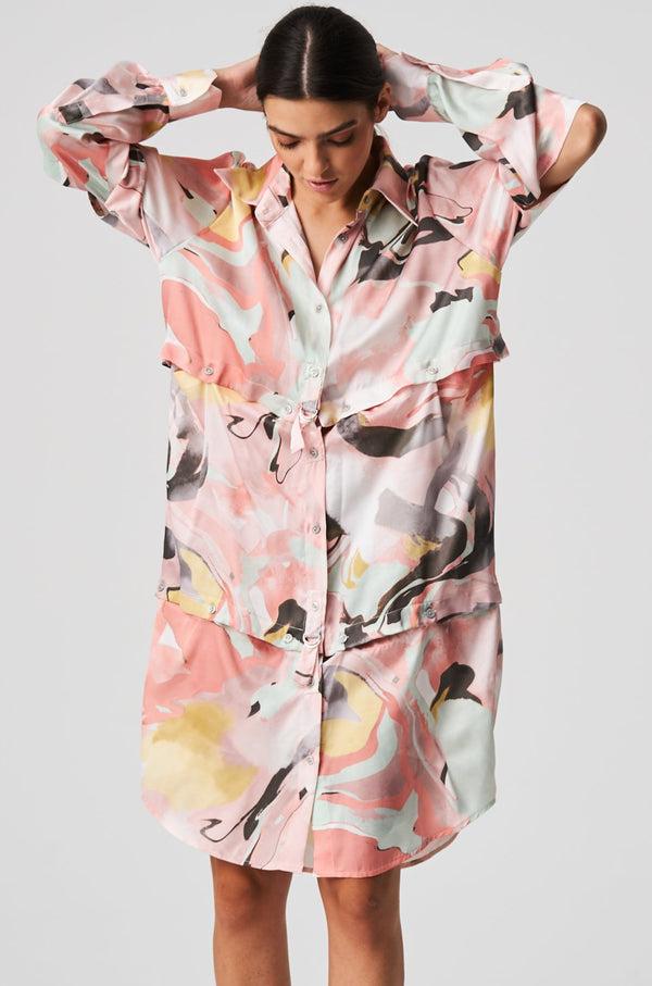 Balossa ELIA Dress PRINT PINK