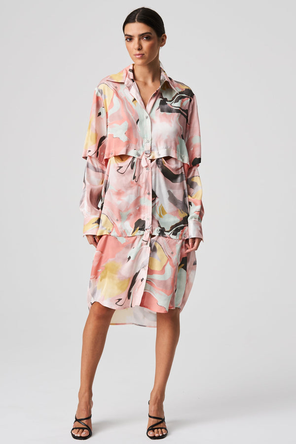 Balossa ELIA Dress PRINT PINK