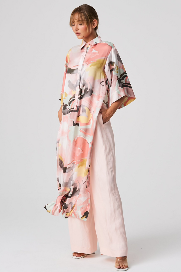 Balossa LEDA Dress PRINT GREEN