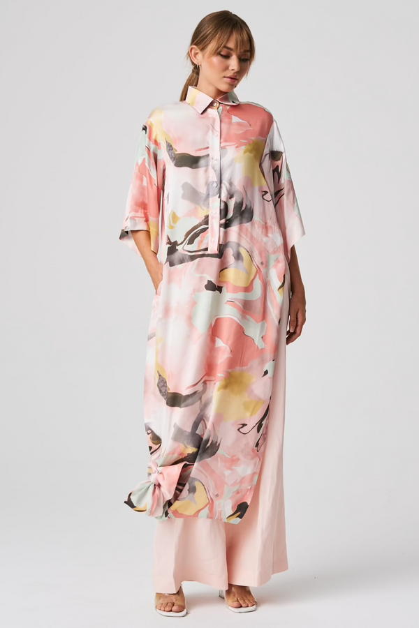 balossa LEDA Dress PRINT GREEN