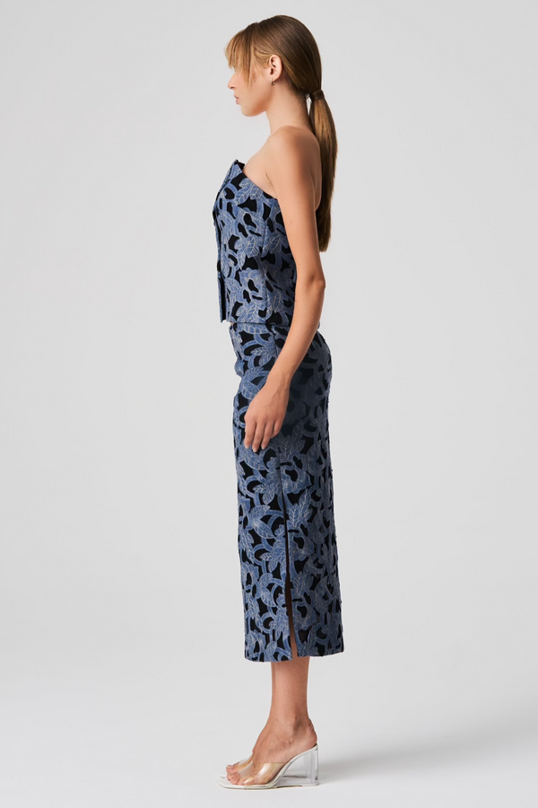 Balossa LIJA Bustier DENIM LACE