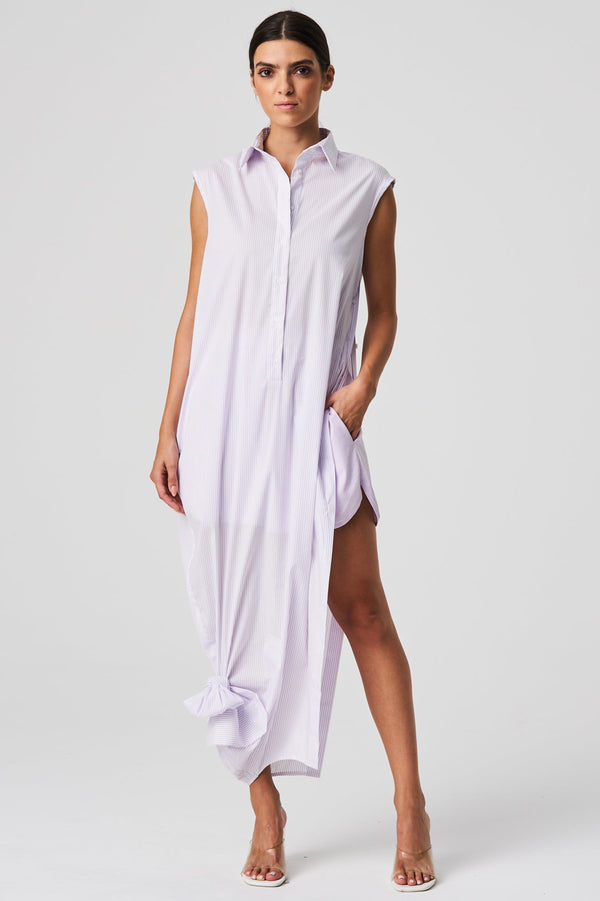 Balossa MILA Dress STRIPED VANILLA