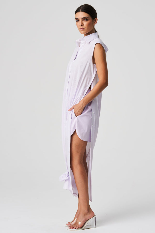 Balossa MILA Dress STRIPED VANILLA