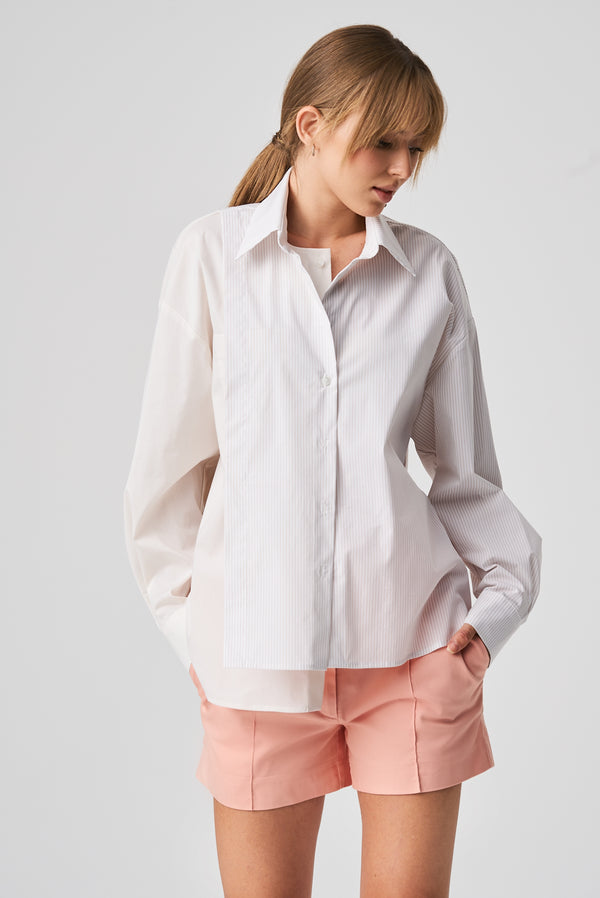 balossa TEA SHIRT STRIPED VANILLA