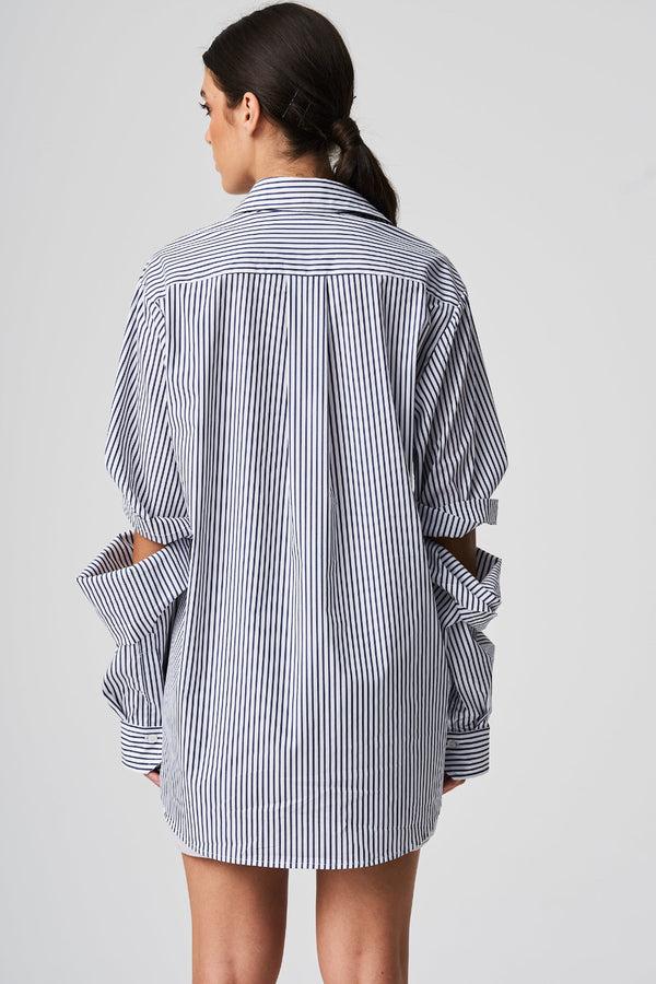 Balossa TITA SHIRT STRIPED BLACK