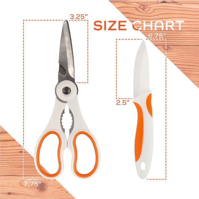 Bamboomn 4-in-1 Kitchen Shears Set With Paring Knife