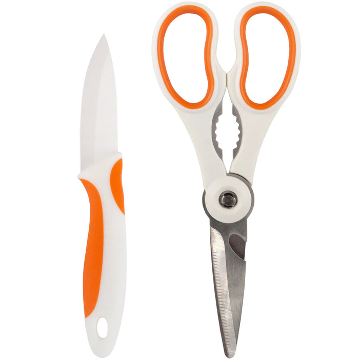 bamboomn 4-in-1 Kitchen Shears Set with Paring Knife