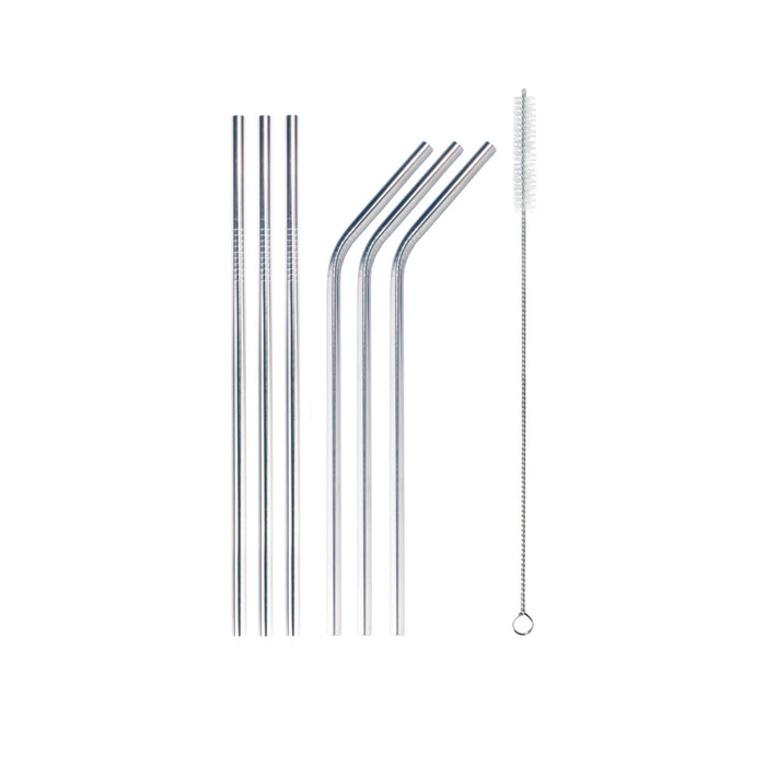 bamboomn Assorted Reusable Stainless Steel Straw Sets