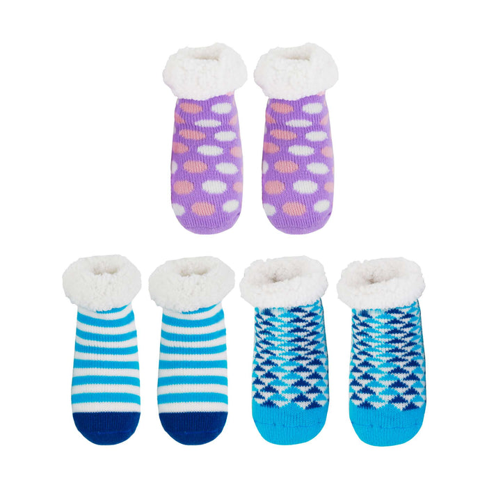 Bamboomn Baby Fleece-Lined Knitted Non-Slip Crew Socks
