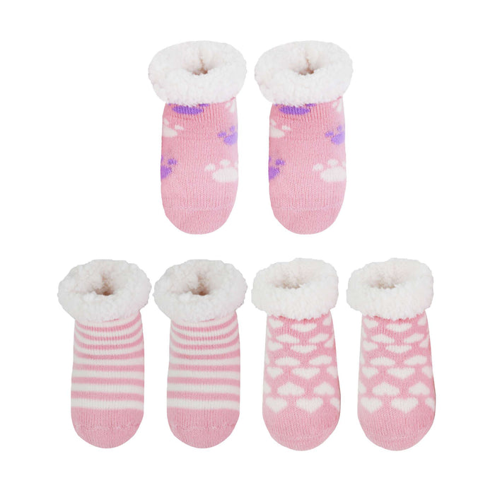 Bamboomn Baby Fleece-Lined Knitted Non-Slip Crew Socks
