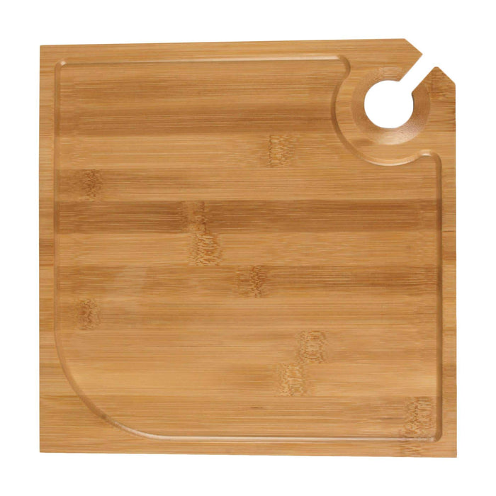Bamboomn Bamboo Appetizer Plates With Wine Glass Holder