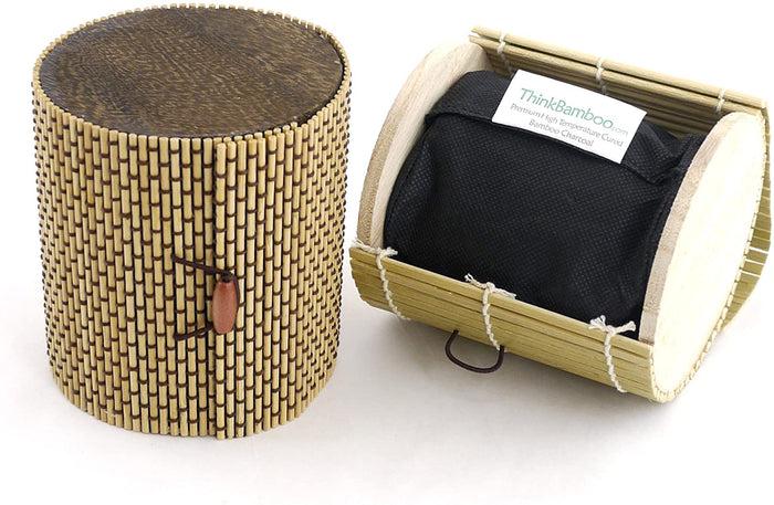 bamboomn Bamboo Charcoal Odor Absorber Bag in Decorative 4" Cylinder