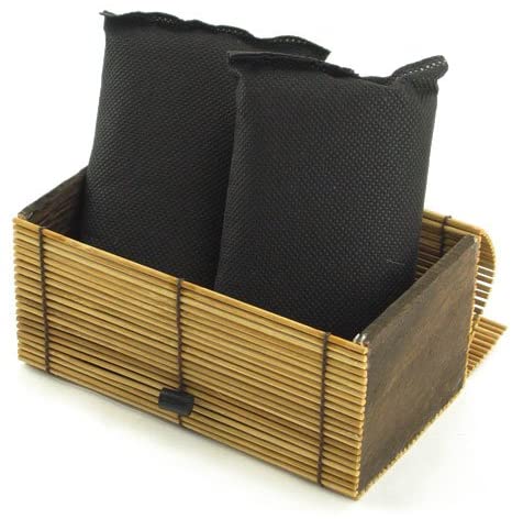 Bamboomn Bamboo Charcoal Odor Absorber Bag In Decorative 6.25" X 3.5" X 3" Box