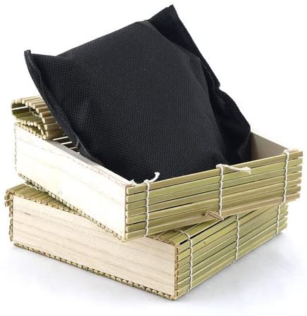 bamboomn Bamboo Charcoal Odor Absorber Bag in Decorative 6" x 6" x 1.75" Box