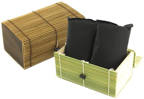 bamboomn Bamboo Charcoal Odor Absorber Bag in Decorative 6.25" x 3.5" x 3" Box