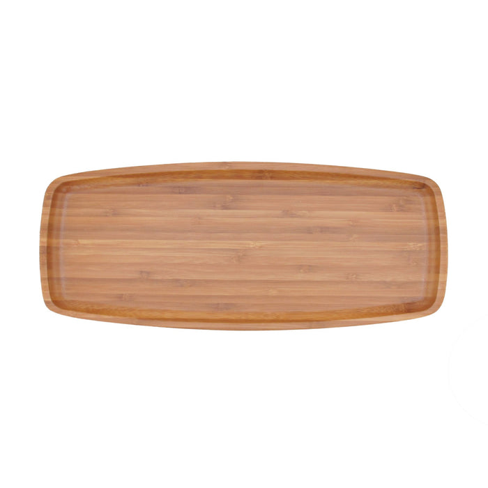 Bamboomn Bamboo Ecoware Reusable Dinnerware Rectangle Plate Tray