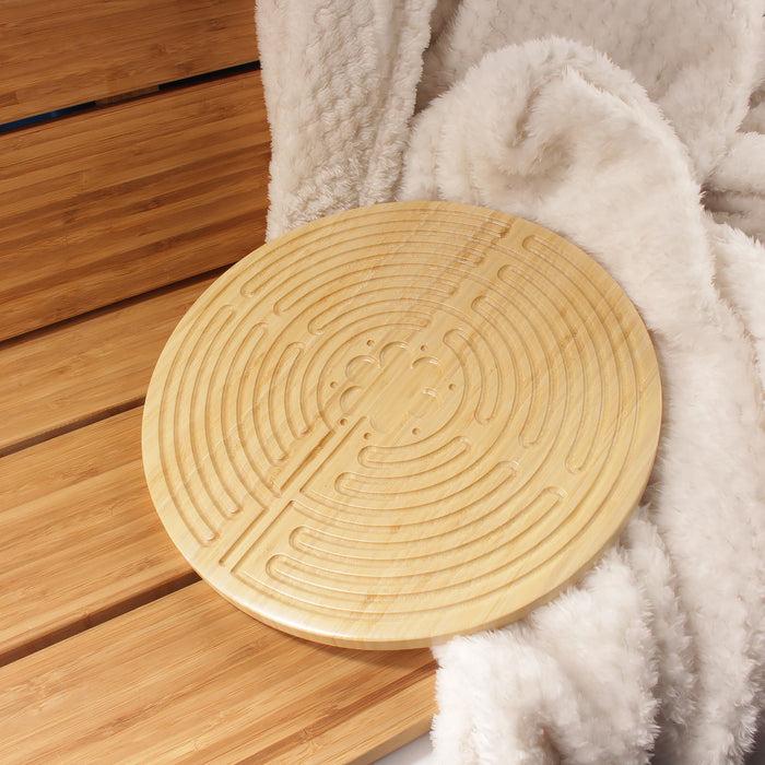 Bamboomn Bamboo Finger Labyrinth - 12.5" - 11 Circuit Chartres Style