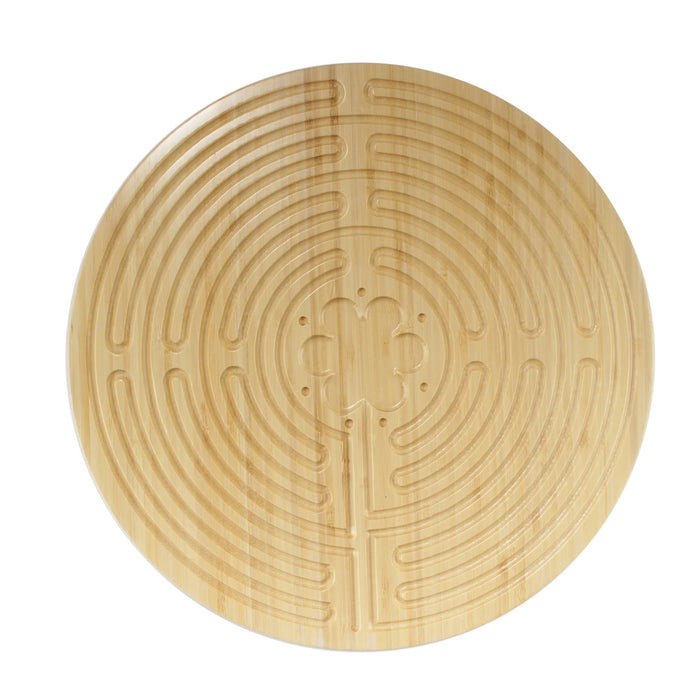 Bamboomn Bamboo Finger Labyrinth - 12.5" - 11 Circuit Chartres Style