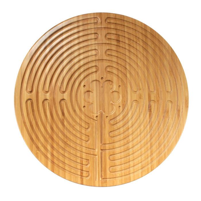 bamboomn Bamboo Finger Labyrinth - 12.5" - 11 Circuit Chartres Style