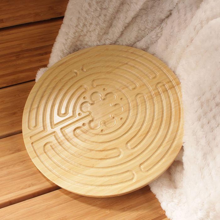 Bamboomn Bamboo Finger Labyrinth - 12.5" - 7 Circuit Chartres Style