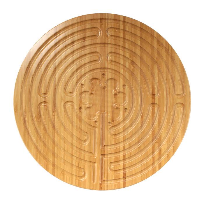 bamboomn Bamboo Finger Labyrinth - 12.5" - 7 Circuit Chartres Style