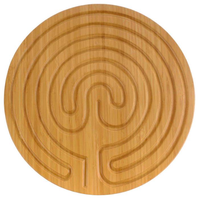 bamboomn Bamboo Finger Labyrinth - 12.5" - 7 Circuit Cretan Style