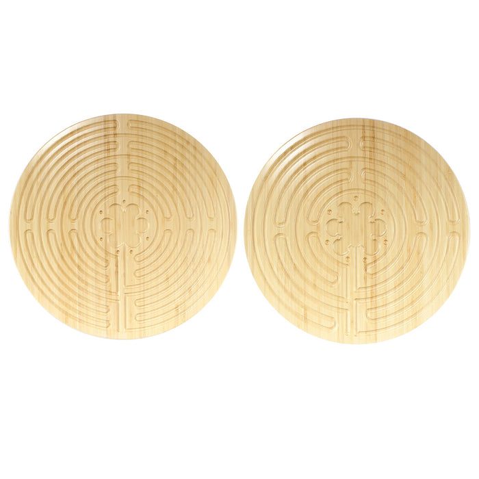 Bamboomn Bamboo Finger Labyrinth 12.5" Double Sided Chartres Style