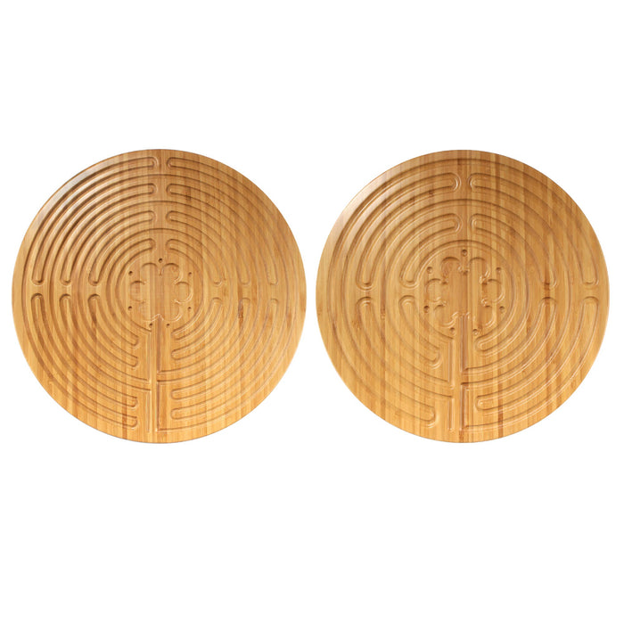 bamboomn Bamboo Finger Labyrinth 12.5" Double Sided Chartres Style