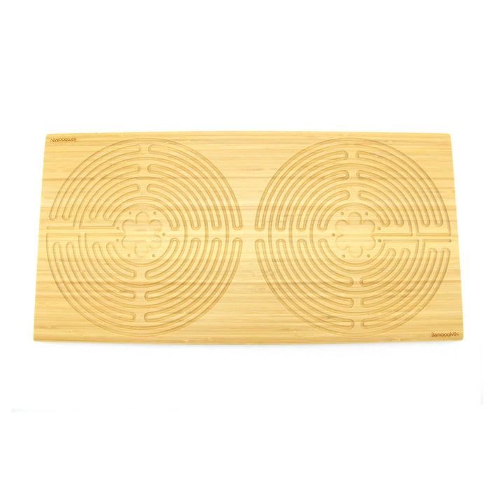 Bamboomn Bamboo Finger Labyrinth 25" X 12.5" Large Rectangle 11 Circuit Chartres Style