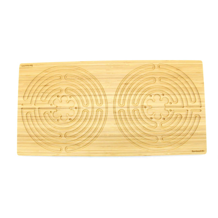 Bamboomn Bamboo Finger Labyrinth 25" X 12.5" Large Rectangle 7 Circuit Chartres Style