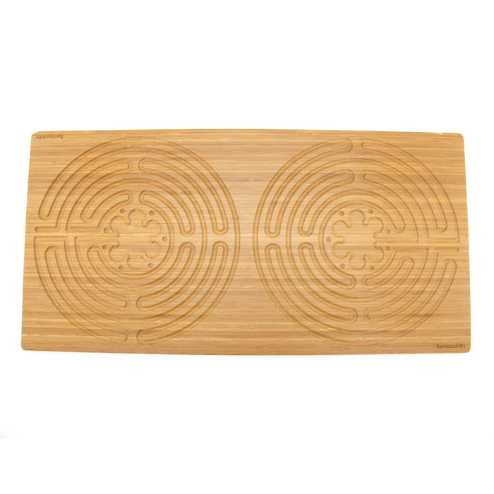 bamboomn Bamboo Finger Labyrinth 25" x 12.5" Large Rectangle 7 Circuit Chartres Style