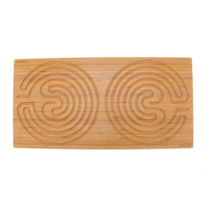 bamboomn Bamboo Finger Labyrinth 25" x 12.5" Large Rectangle 7 Circuit Cretan Style
