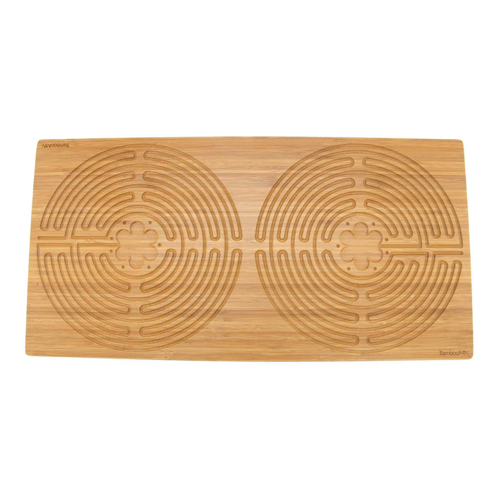bamboomn Bamboo Finger Labyrinth 25" x 12.5" Large Rectangle 11 Circuit Chartres Style