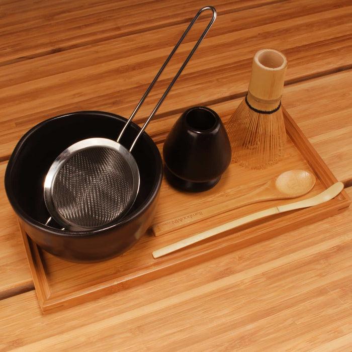 Bamboomn Bamboo Matcha Green Tea Whisk Set With Tea Tray