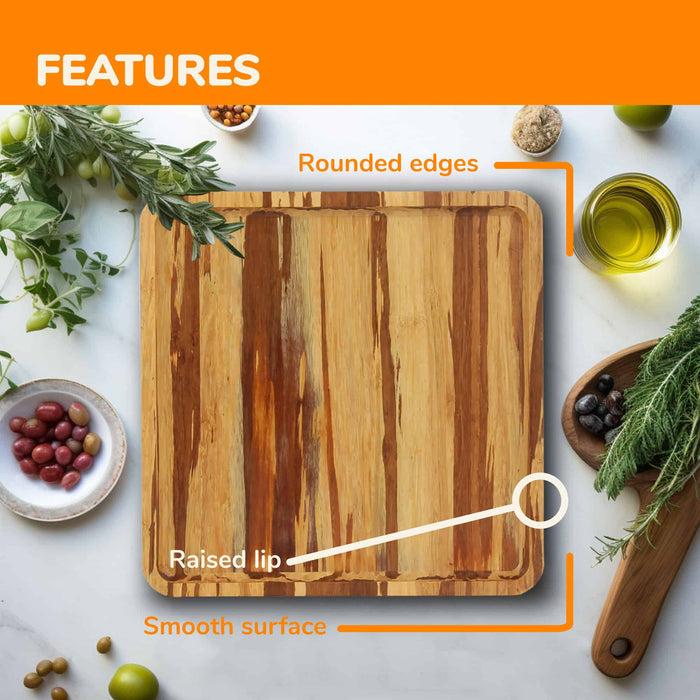 Bamboomn Bamboo Reusable Tiger Stripe Serving Trays