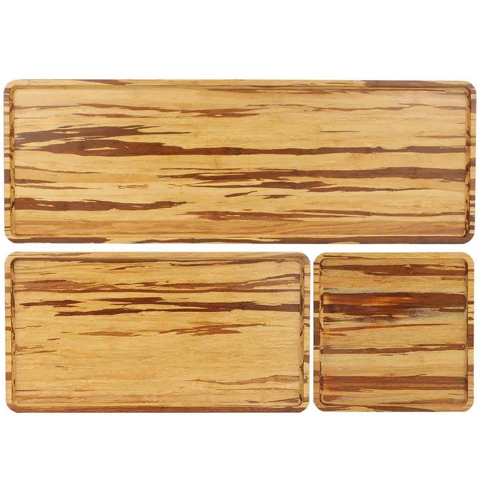 bamboomn Bamboo Reusable Tiger Stripe Serving Trays