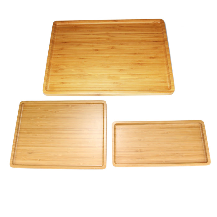 Bamboomn Bamboo Tea Serving Coffee And Breakfast Tray Sets - Small Medium Large