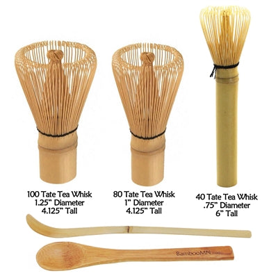 Bamboomn Bamboo Tea Whisk Chashaku And Teaspoon Set