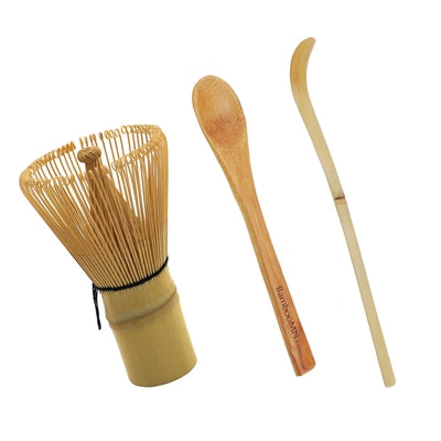 bamboomn Bamboo Tea Whisk Chashaku and Teaspoon Set